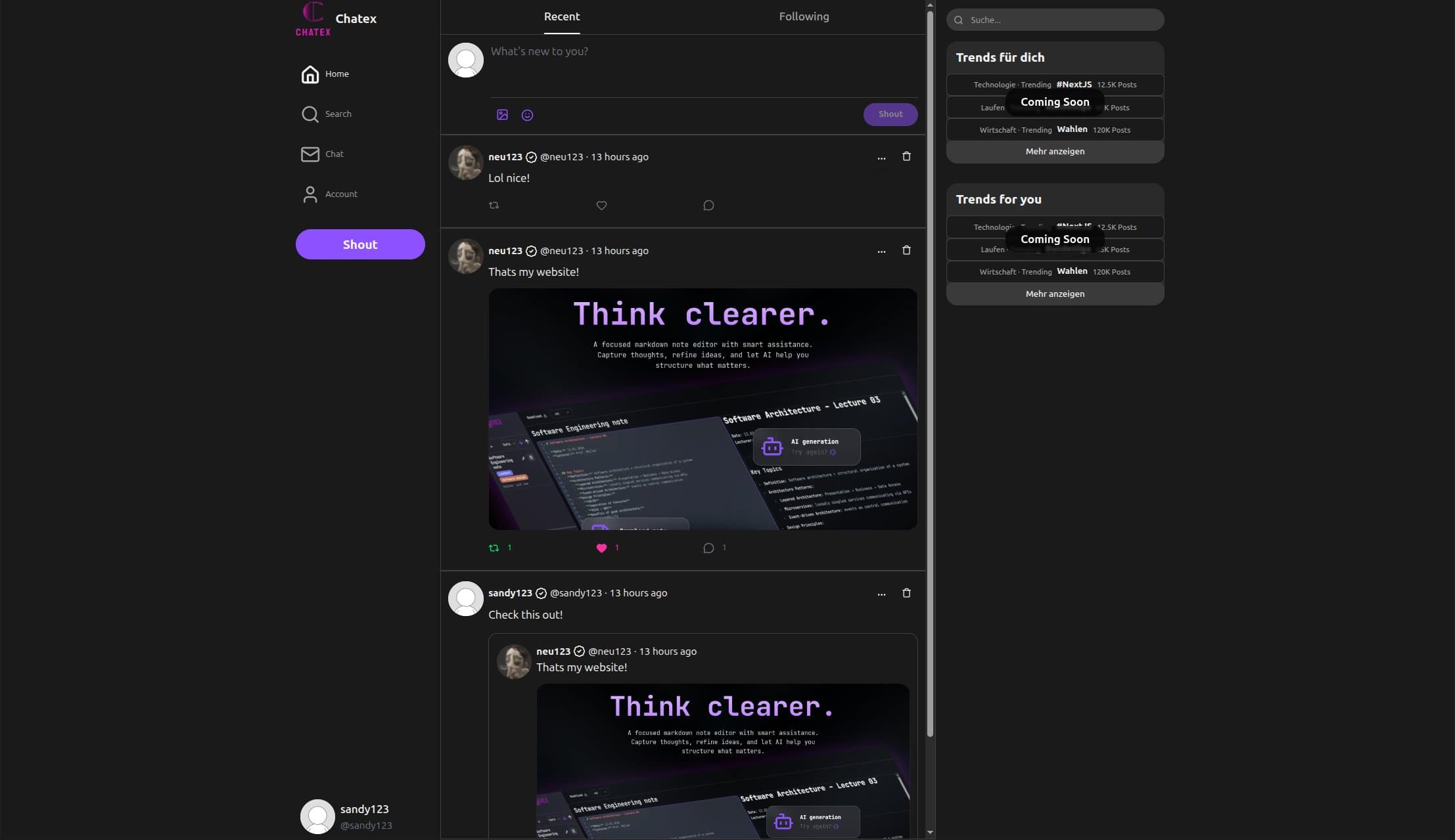 App Dashboard Preview