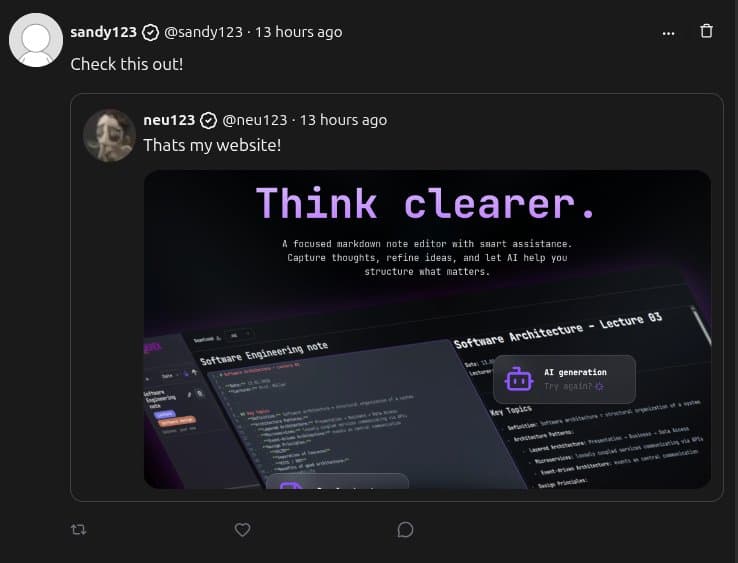Reshouts and Quotes Feature